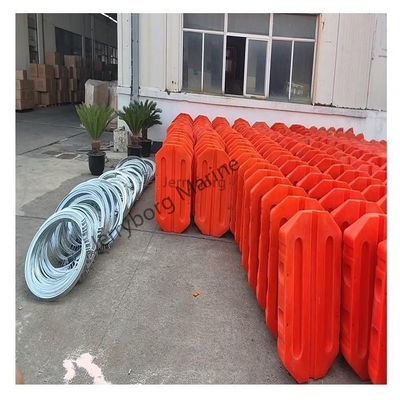 Barriere di sicurezza galleggianti in LLDPE in plastica Pontoon galleggiante tubolare
