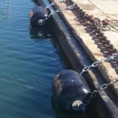 Rete della gomma di Marine Floating Colorful Bumper Polyurethane EVA Marine Fender With Chain And