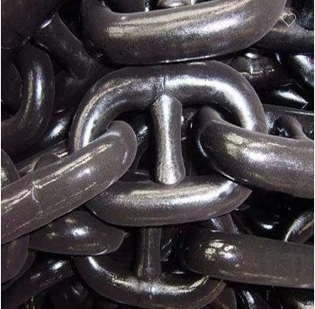 Industriale pesante finitura nera goccia forgia corto legame catena acciaio galvanizzato rotonda nave catena di ancoraggio