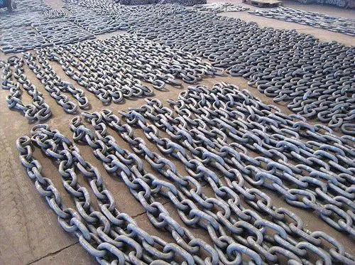 Industriale pesante finitura nera goccia forgia corto legame catena acciaio galvanizzato rotonda nave catena di ancoraggio