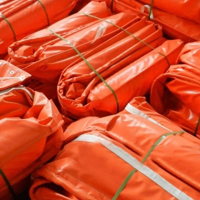 Boom di contenimento dell'olio di gomma di schiuma di barriera galleggiante in PVC