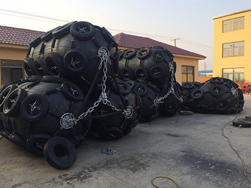 Rubber naturale Yokohama Fender pneumatico 50kpa 80kpa 2,0m*3,5m Per il molo