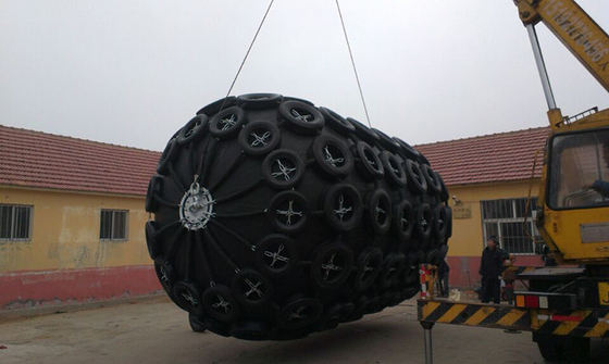 Rubber naturale Yokohama Fender pneumatico 50kpa 80kpa 2,0m*3,5m Per il molo