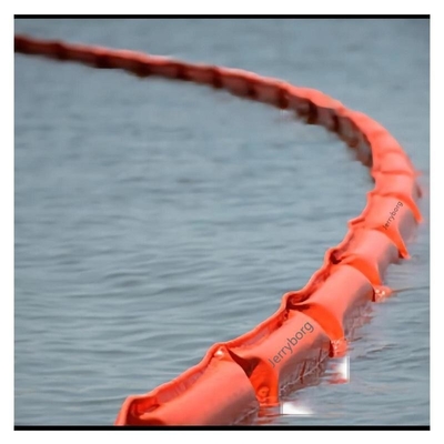 Boom di contenimento in PVC arancione galleggiante per le perdite di liquidi
