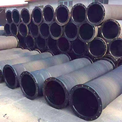 Scarico flessibile dell'olio del fango della sabbia della chiatta del capezzolo di Marine Floating Hose Manufacturers Flange