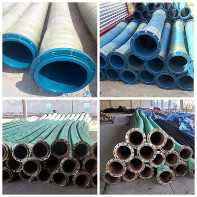 Scarico flessibile dell'olio del fango della sabbia della chiatta del capezzolo di Marine Floating Hose Manufacturers Flange