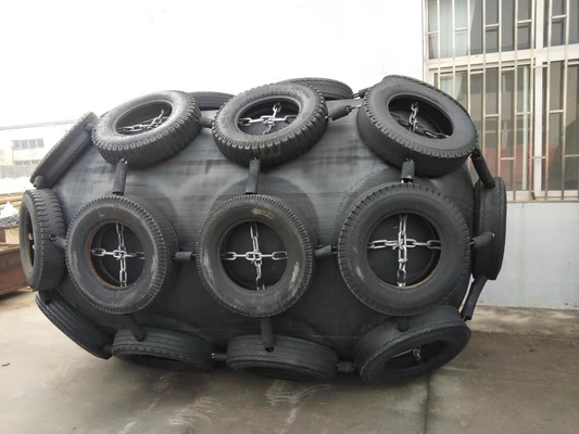 CCS certificato gonfiabile galleggiante nero colore materiale di gomma pneumatica Yokohama Fender