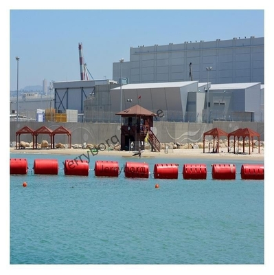 Barriere di sicurezza galleggianti in LLDPE in plastica Pontoon galleggiante tubolare