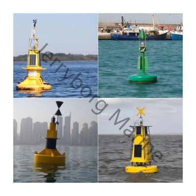 Boia galleggiante in materiale LLDPE con luce solare e rivestimento anti-inquinamento per la navigazione e l'avvertimento in mare