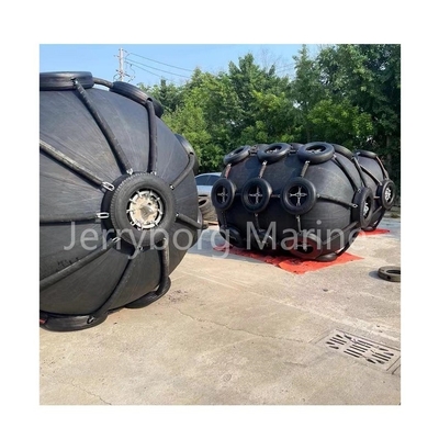 Fenders pneumatici a gomma gonfiabili galleggianti di tipo Yokohama con rete a catena pneumatica