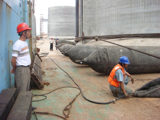 Marine Heavy Lifting Airbags di gomma naturale gonfiabile nera