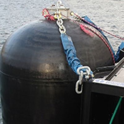 Cuscino ammortizzatore di gomma pneumatico del sottomarino di assorbimento di alta energia idro