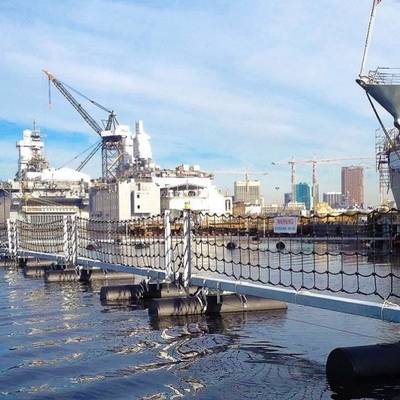 Le barriere di galleggiamento di sicurezza di porto dell'HDPE con ISO9001 hanno certificato