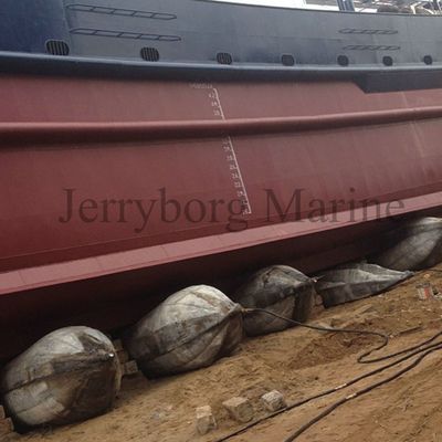 nave di 1.2m*12m che lancia Marine Rubber Airbags gonfiabile
